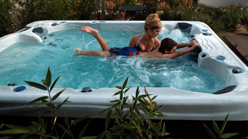 What causes foam in the spa pools?